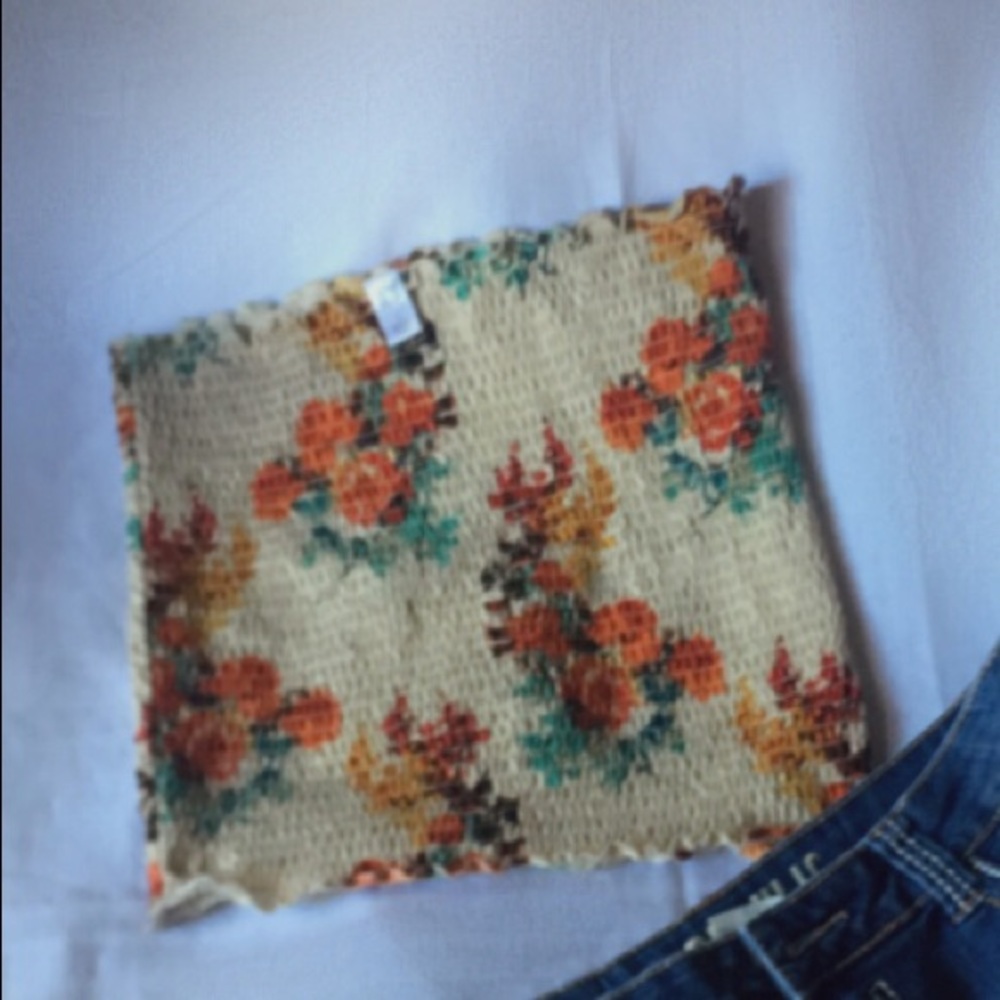 Floral tube top